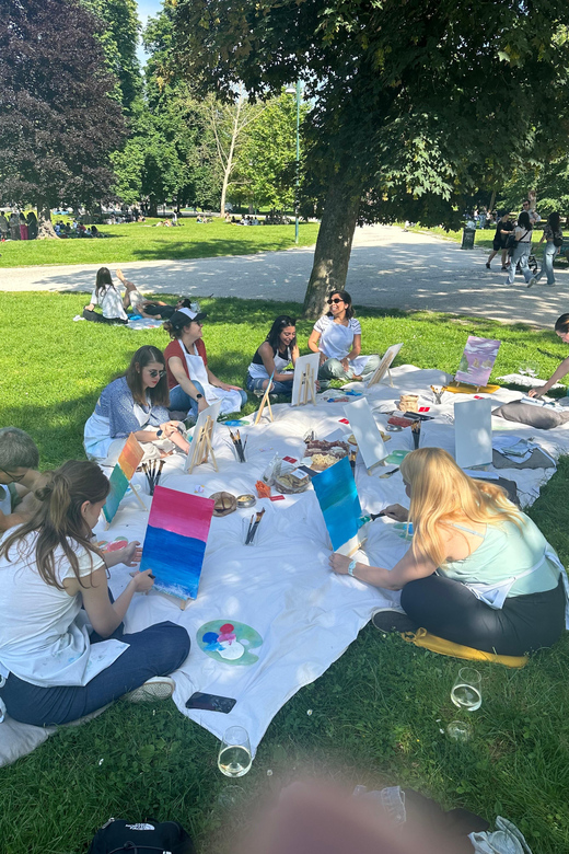 Art in the Park: Paint 'n Sip at Parco Sempione - The 2-hour Paint n Sip lesson that meets you where you are