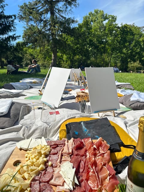 Art in the Park: Paint 'n Sip at Parco Sempione - Unlimited wine and snacks, served with the painting