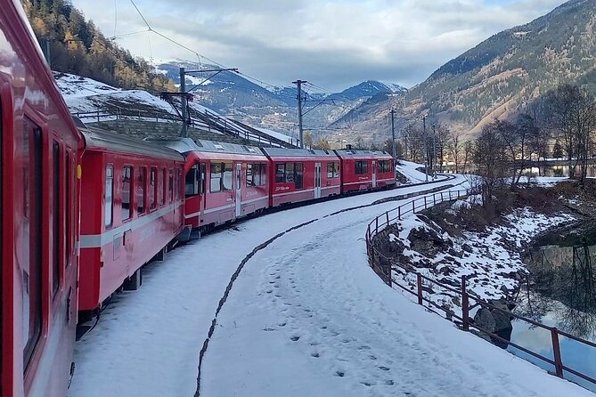 Bernina Red Train, Swiss Alps & St Moritz From Milan - Board the Bernina Red Train: where the day becomes special