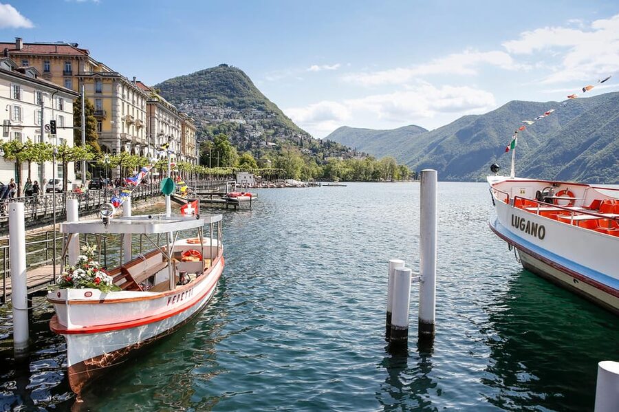 From Milan: Como, Bellagio, Lugano Day Tour & Lake Cruise - Como on foot: Piazza Volta, Piazza Cavour, and the Cathedral