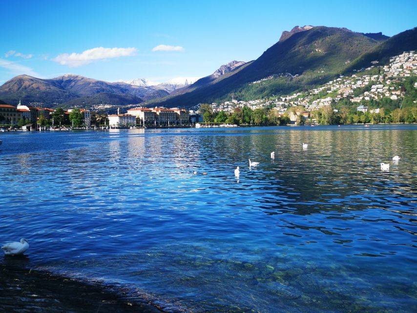 From Milan: Small Group Tour of Lake Como, Lugano & Pre Alps - Lugano arrives by Swiss Riviera train, not by tour-bus drama