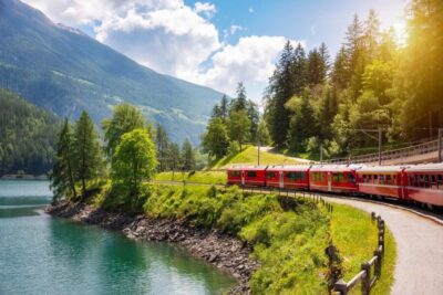 St Moritz & Alps Day Trip with Bernina Red Train