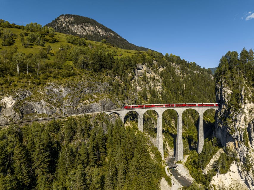 Milan: Bernina and Glacier Train Tickets & Sankt Moritz Tour - Albula Railway and the Landwasser Viaduct: engineering you can actually see