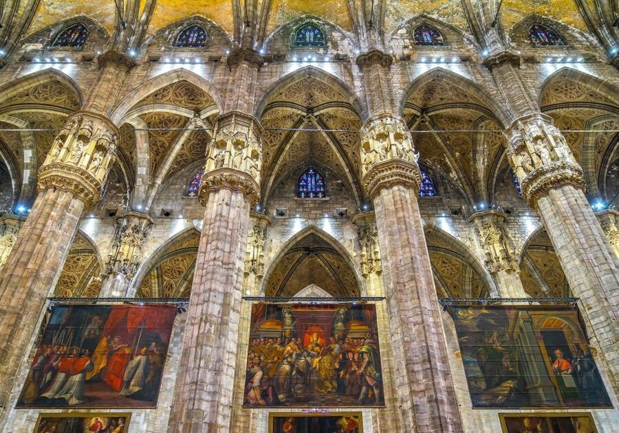 Milan: Duomo & Rooftop Tour with Optional Hop-On Hop-Off Bus - Inside the Cathedral: Gothic Details and the Symbol Game