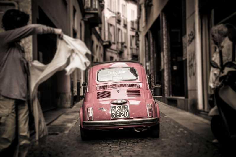 Milan: Grand Tour by Vintage Red Fiat 500 (4 Hs, 4 stops) - How the guide and driver shape the experience