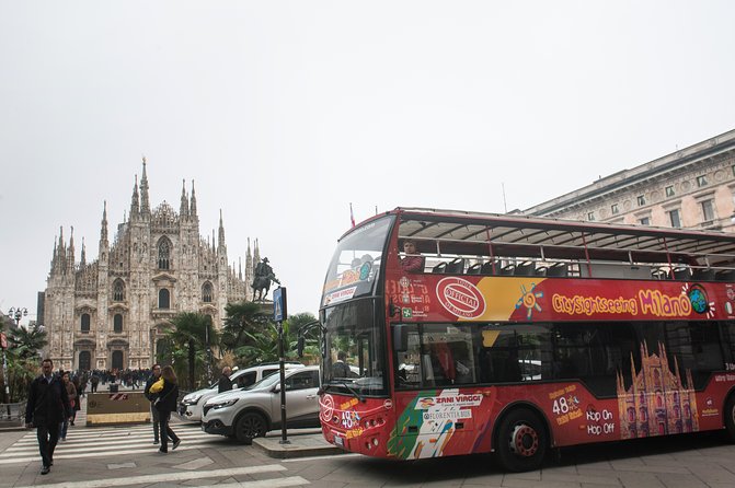 Milan Hop-On Hop-Off Bus Tour with Four Routes - Entering Milan by bus: stops, timing, and the app