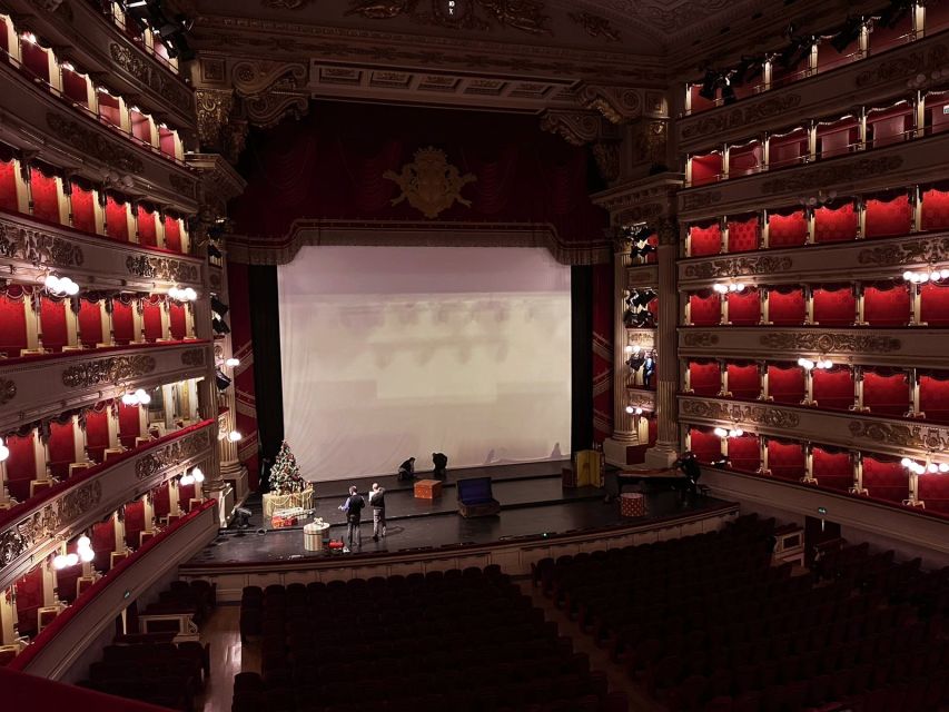 Milan: La Scala Theatre Skip-the-line Guided Tour - Neoclassical details, the crystal chandelier, and what you might see on stage day