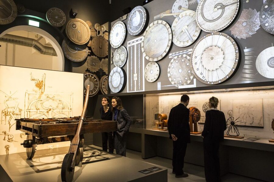 Milan: Leonardo da Vinci Galleries Ticket & Guided Tour - Art of war, work, and production: engineering with purpose